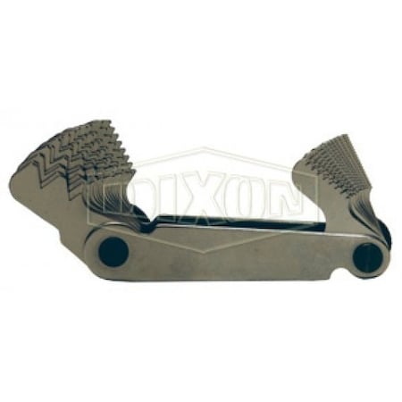 Dixon The Right Connection Screw Pitch Gauge, 30 Leaves, SS TPG